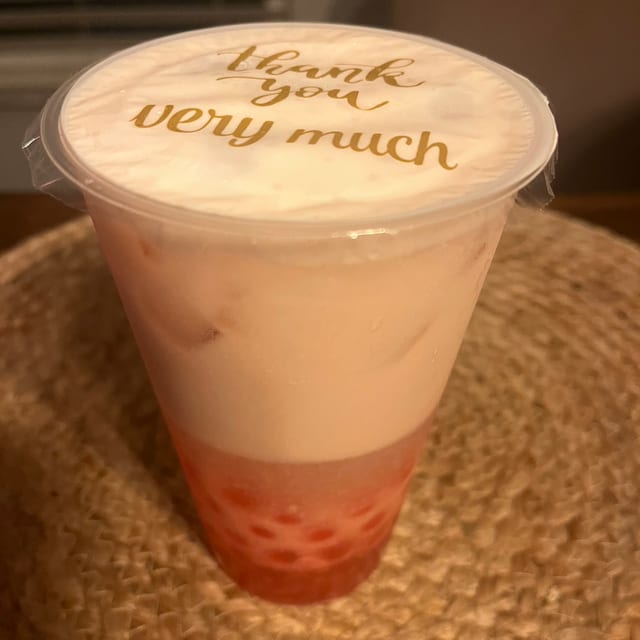 Brown Sugar Tiger Boba Tea.