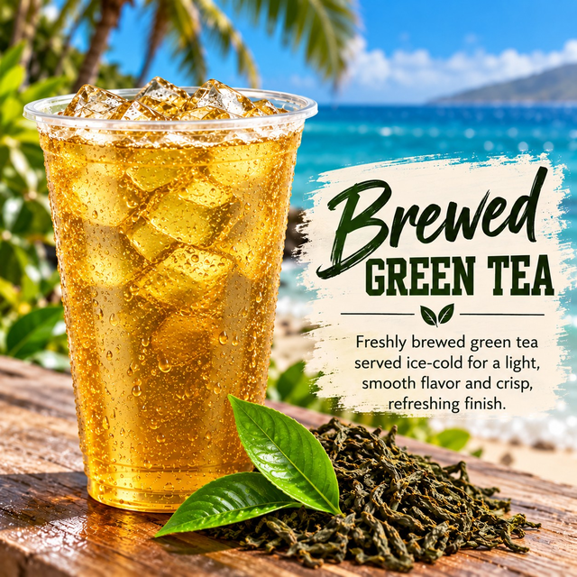 Brewed Green Tea (16oz).