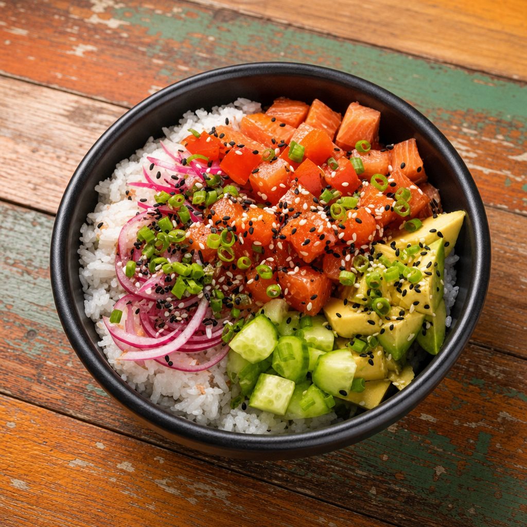 Build Your Own Poke Bowl.