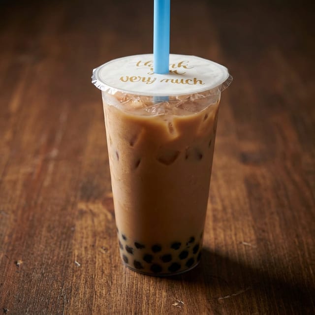 Brown Sugar Black Pearl Boba Tea.