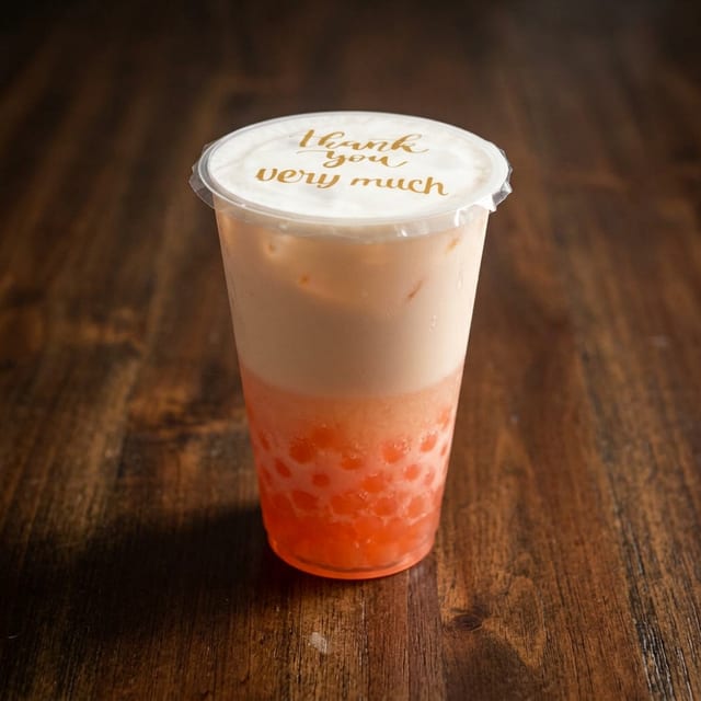 Brown Sugar Tiger Boba Tea.
